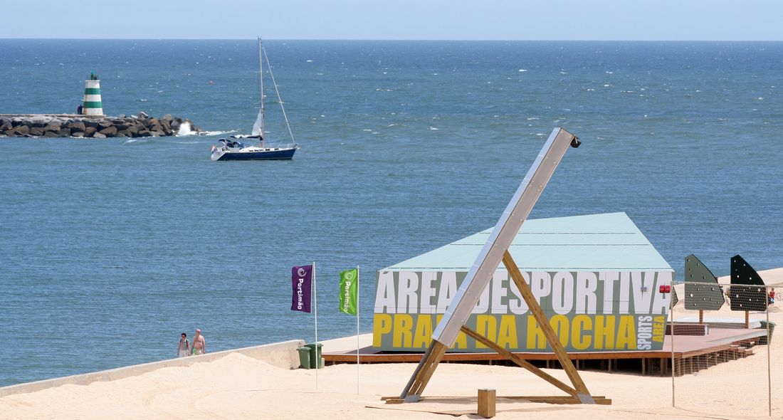 Strandsportanlage in Praia da Rocha